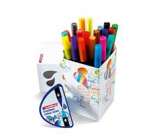 edding Color Happy Box CH20+1 - Caja con 20 Rotuladores de Color y un Brushpen, Multicolor