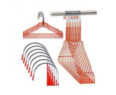 Hangerworld - Perchas De Metal, Color Rojo, 40 cm, 100 Unidades