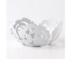 Alessi ESI15/21 W - Frutero de Acero, Color Blanco Platino