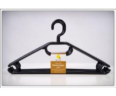 Spetebo - Lote de perchas (20 unidades, antideslizante, con colgador para corbatas o cinturones), color negro