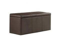Adec - Baul tapizado Universal, Medidas 90 x 40 x 40 cm, Color Chocolate