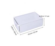 TOOGOO 6x caja de zapatos de plastico plegable Transparente R