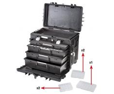 GT LINE AI1.KT01 Carro portaherramientas con compartimento inferior para cajones fabricada en polipropileno (exterior 581 x 381 x 455 mm)