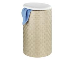 Wenko 19890100 Cesto pongotodo dria beige - con bolsa para la ropa, 50 L, Polipropileno, 35.5 x 59 x 35.5 cm, Beige