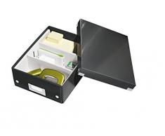 Leitz Click & Store - Caja organizadora pequeña, color negro