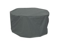 greemotion 127179 Funda Protectora para Mesa Redonda de Jardín, Gris, 320x320x95 cm