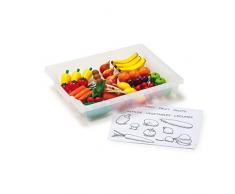 Erzi Aprendizaje Caja de Frutas y Hortalizas de Juguete de Madera alemán