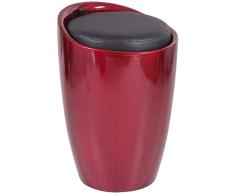 IWxez Almacenamiento Caja de heces Asientos de Cuero Artificial heces Cocina baño Taburete Taburete de Almacenamiento Taburete de plástico Asiento de Silla de baño cesto de la Ropa del Tronco,Red