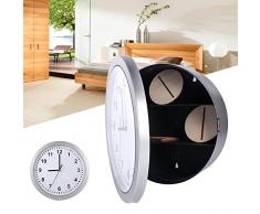 Reloj de pared, Reloj de pared Caja fuerte oculta Caja fuerte secreta Caja de contenedor para dinero Joyas de relojería Objetos de valor en efectivo