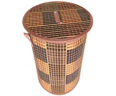 GMMH Shanghai LN 411 - Cesta Plegable de bambú para la Colada, 50 cm