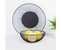 VORCOOL Cesta de Alambre para Frutas, Hierro, Frutas, Plato de Aperitivos, Cesta de Almacenamiento de Verduras, Mesa de Comedor, Decoración