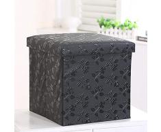 Cesta De Ropa Cestos Para La Colada Plegables, Patrón Negro Taburete De Almacenamiento Cesto De La Ropa Multiuso Bolsa De Almacenamiento Con Asa Plegable Bolsa Diversos Hogares Clasificador De Almace