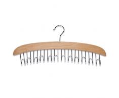 Zeller 17116 Percha para Cinturones, Madera, Marrón, 43x5.5x18 cm