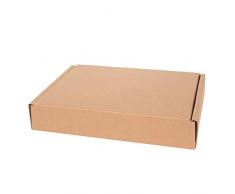 Kartox | Caja de Cartón Kraft Para Envío Postal | Caja de Cartón Automontable para Envío o Almacenaje | Talla L | 31X26X5.5 |20 Unidades