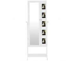 Levivo Armario joyero de 2 Puertas, en Blanco