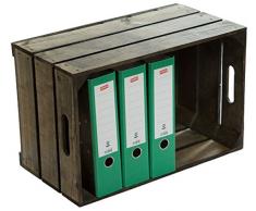 4 pieza nueva Kistenkolli Cajas Caja, manzana caja, caja de vino del antiguo país + + + natural 54 x 35 x 30 cm