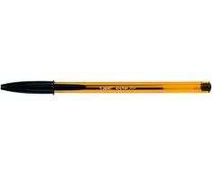 Bic 872731, Bolígrafo de Punta Redonda (0.8 mm), Negro, Caja de 50