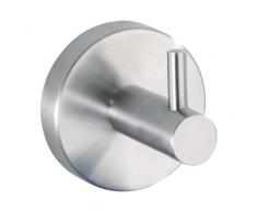 WENKO 19621100 Gancho de pared Uno Bosio mate, Acero inox, 5.5 x 5.5 x 5.5 cm, Mate