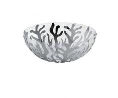 Alessi Mediterraneo frutero con acabado 18/10 acero inoxidable pulido juego de bol y termoplástica ResinSilver