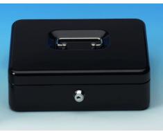 Wedo 145221X - Caja para dinero (20 x 1 x 9 cm, 5 compartimentos), color negro