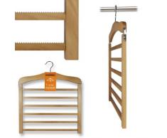 Hangerworld - Juego de perchas para pantalones (madera, para 6 pantalones)