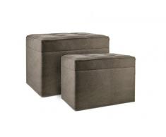 Moycor Banco Baúl Roma Set de 2 60 x 42,5 x 42,5 / 52 x 34 x 35