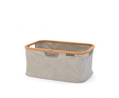 Brabantia Cesta de Colada Plegable, Textil, Gris, 40 L