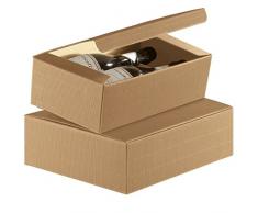 Propac z-bota2z caja botellero horizontales grogrén, 34 x 18.5 x 9 cm, paquete de 30