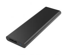 Sabrent Caja de aluminio M.2 [NGFF] a USB 3.0 de aluminio (EC-M2MC)