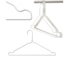 Hangerworld - Perchas de metal (calibre 13, 300 unidades), color blanco