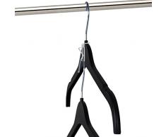 Hangerworld 40 Ganchos Conectores para Perchas Ahorra Espacio Plástico Blanco