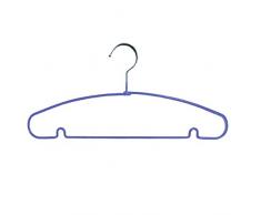 MSV 364 - Juego de 10 perchas metálicas plastificadas, color morado