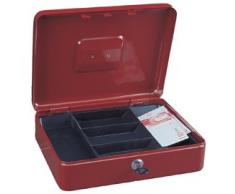 Rottner T02358 Traun - Caja de caudales con 4 compartimentos, color rojo