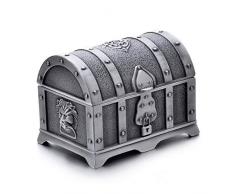 TuToy Caja De Almacenamiento De Dados De Aleación Caja De Joyería Cofre Del Tesoro Caja De Equipaje De Alto Grado Caja De Recolección De Monedas - Oro