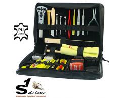 Gran kit de herramientas S1 Deluxe PREMIUM en estuche, para relojero aficionado