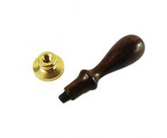 mnyr logotipo personalizado imagen cartas monograma mango de madera sellado sello de cera cuchara de fusión de cera papel duro caja de regalo Set Kit