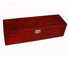 CAJA DE MADERA DE COLOR BURDEOS PARA EL VINO 1 ESPACIO SO1m