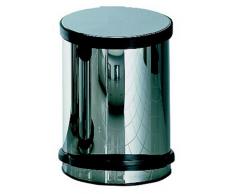 Wesco 101 014-42 - Papelera con pedal, acero inoxidable