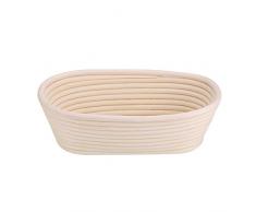 Cesta de Fermentación de Mimbre Oval Para Pan y Masa (25 * 15 * 8cm)