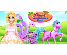 Limpieza de carro de caballos princesa