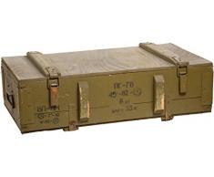 Militar Caja 125d Caja para guardar CA 81x 51x 31cm Militar Caja Munitions Caja de madera caja de madera cajón-estantería manzana caja Shabby Vintage