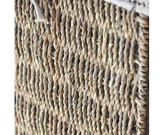 Canasta de almacenamiento Handmade rattan frame de metal caja de almacenaje plegable canasta de almacenamiento Estante cesta de ropa