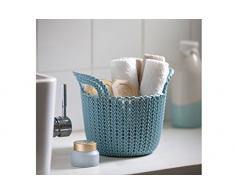 CURVER 3253923971019 Caja y Cesta de almacenaje - Cajas y cestas de almacenaje (Storage Basket, Azul, Prendas de Punto, Monótono, Alrededor, Interior)