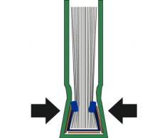 Esselte caja de 10 tapas formato a4 rigidas color azul.lomo 14mm.para 106 a 140 hojas