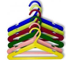 Hangerworld - Juego de 50 perchas de plástico para ropa infantil y de bebé (26 cm), varios colores