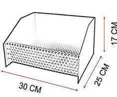 Imex El Zorro 71416 - Cesta quemador de pellets, 30 x 25 x 17 cm