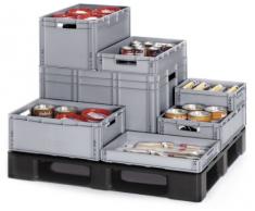 Eurobox - Caja apilable y plegable, 40 x 30 x 12 cm, 9 L