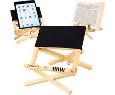 libro de recetas con color elegante blanco y negro Soporte de lectura posici/ón de lectura atril de metal en formato de piano pupitre plegable para leer color blanco soporte para tableta o iPad