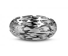 Alessi Barknest Cesto Redondo, Acero Inoxidable 18/10 Brillante