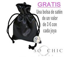 So Chic Joyas - Pendientes Cierre de Gancho cerrado Mujer Signo Símbolo Infinito Acero Inoxidable